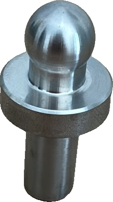 Pivote con cabeza esférica — mecanizado CNC en Mecanizados Baixo Miño